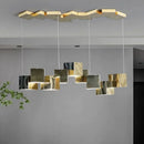 Axyaa Nordic Cube Chandelier: Modern, Simple & Unique Lighting for Restaurant, Cafe, or Bar.