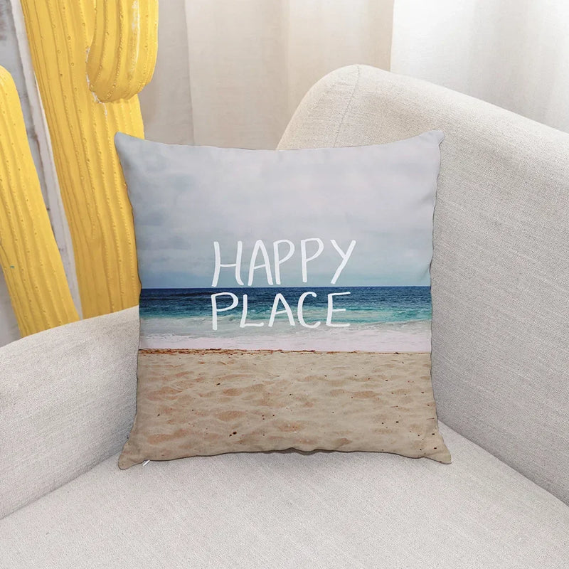 Shell Conch Beach Cushion Cover for Home Decor - Axyaa Brand