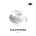 Axyaa Artistic Conception Ceramic Insulation Plate, Hotel Restaurant Tableware, Creative Club Dish