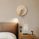 Axyaa Retro LED Bedside Wall Light | Natural Yellow Stone | Bedroom Atmosphere Lighting