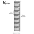 Axyaa Over the Door Shoe Organizer with Large Mesh Pockets