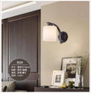 Axyaa Iron Glass Wall Lamp - Minimalist Retro American Style Lighting