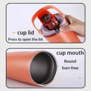 Axyaa Double Wall Vacuum Insulated Water Bottle with Straw - 30oz