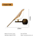 Axyaa Golden Bird LED Wall Lamp - Rotatable Indoor Sconce