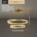 Axyaa Nordic Crystal Chandelier for Luxury Living Room & Dining Room