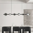 Axyaa LED Glass Chandelier for Living Dining Office Interior