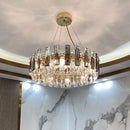 Axyaa Modern Luxury Crystal Chandelier for Home Decor & Lighting