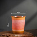 Axyaa Ceramic Gradient Coffee Cup with Silicone Cover, Portable & Creative Office Home Cup