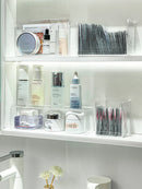 Axyaa Acrylic Makeup Organizer Shelf: Transparent Cosmetics & Facial Mask Holder