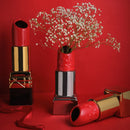 Axyaa Ceramic Lipstick Vase: Cartoon Floral Arrangement Creative Home Decor