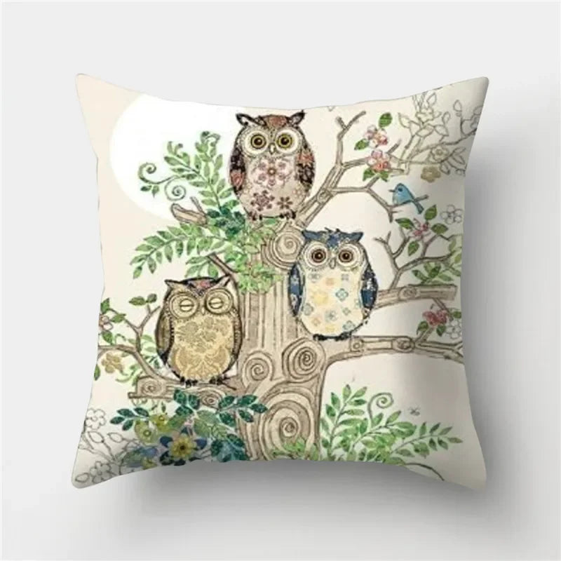 Axyaa Butterfly Cat Animals Design Pillowcase - Nordic Home Decor