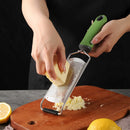 Axyaa Stainless Steel Cheese Grater Zester Slicer for Kitchen Vegetables Citrus Garlic