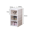 Axyaa Shoe Storage Box Stackable High-top Sneaker Organizer Shelf Cabinet