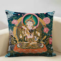 Axyaa Religious Culture Art Linen Pillowcase 45X45CM Home Decor