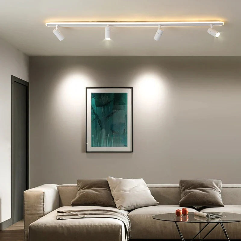 Axyaa Black LED Ceiling Spotlight for Stylish Home Decor & Ambient Lighting