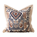 Axyaa Vintage Moroccan Ruffle Print Cushion Cover 45x45cm for Sofa