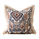 Axyaa Vintage Moroccan Ruffle Print Cushion Cover 45x45cm for Sofa