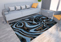 Axyaa Marble Texture Printed Carpet for Home Living Room and Bedroom Decoration