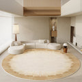 Axyaa Round Wabi-sabi Style Living Room Rug: Soft, Washable, Anti-slip Floor Mat