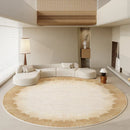 Axyaa Round Wabi-sabi Style Living Room Rug: Soft, Washable, Anti-slip Floor Mat
