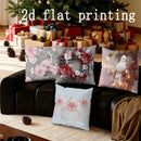 Axyaa Floral Festive Pillow Covers for Sofa Bedroom Car Cushion - Rectangular