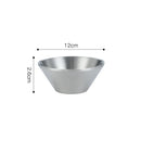 Axyaa Double Layer Stainless Steel V-Shaped Salad Bowl for Kitchen and Dining