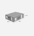 Axyaa Bed Sheet Set Organizer Box with Window - Closet Storage for Bedding and Blankets