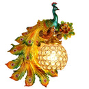 Axyaa Nordic Retro Peacock Wall Lamp LED Sconce Light for Creative Living Room Decor