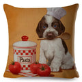 Axyaa Cartoon Pet Dog Print Pillow Covers 45x45cm for Home and Car Decor