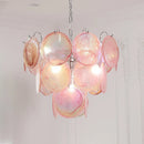 Axyaa Red & Green Glass LED Chandelier - Vintage Design Lighting Fixture