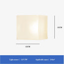 Axyaa Glass Square Wall Lamp: Modern Nordic Home Decoration Lighting
