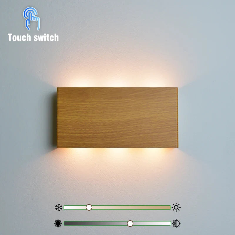 Axyaa Wireless LED Wall Lamp Touch Dimming Night Light - 3 Colors
