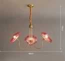 Axyaa Nordic Glass Flower Pendant Light for Home Decor and Restaurant Ambiance