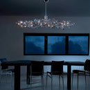 Axyaa Post-Modern LED Chandelier Luxury Stainless Steel Indoor Lighting