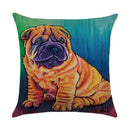 Axyaa Animal Print Pillow Cover: Stylish Sofa & Chair Linen Cushion Cover Art