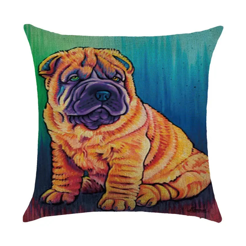 Axyaa Animal Print Pillow Cover: Stylish Sofa & Chair Linen Cushion Cover Art