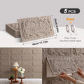Axyaa 3D Stereo Rock Brick Wall Stickers | Self-Adhesive Slate Tiles | Indoor/Outdoor Décor