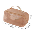 Axyaa Mesh Clear Cosmetic Bags Small Large Makeup Bag Portable Toiletry Organizer