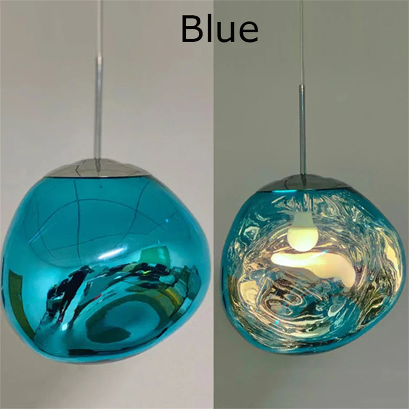 Axyaa LED Pendant Lava Lamp: Modern PVC Lighting for Home Decor & Kitchen Fixtures