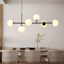 Axyaa Glass Pendant Lamp, Modern Nordic Industrial Lighting Fixtures for Dinning, Living Room