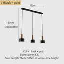 Axyaa Nordic Minimalist Golden Pendant Light Bedside Lamp