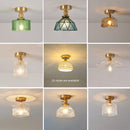 Axyaa Glass Pendant Ceiling Lamp for Home Decor Lighting
