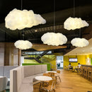 Axyaa Nordic Cloud Pendant Light for Kids' Room Restaurant Silk Cotton LED Lighting