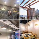 Axyaa Retro Hemp Rope Pendant Chandelier Iron Dining Room Light