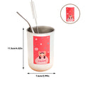 Axyaa Stainless Steel Double Wall Milk Coffee Mug with Straw - Portable & Anti-Scalding