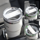 Axyaa Stainless Steel Double Drink Insulation Cup with Straw