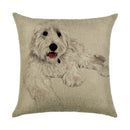 Axyaa Dog Linen Cushion Cover 45*45cm - Home Sofa Decor Pillowcase