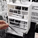 Axyaa 6-grid Desktop Drawer Organizer for Jewelry, Cosmetics, and Stationery