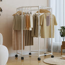 Axyaa Hexagonal Clothing Rack with Wheels