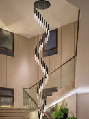 Axyaa Modern Cylindrical Chandelier for Nordic Living Room, Indoor Lighting and Staircase